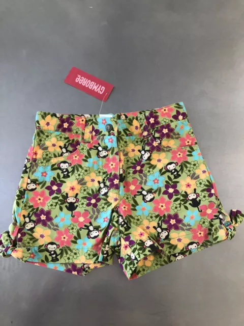 Gymboree Shorts Jungle Gem Size 7 Monkey Vintage