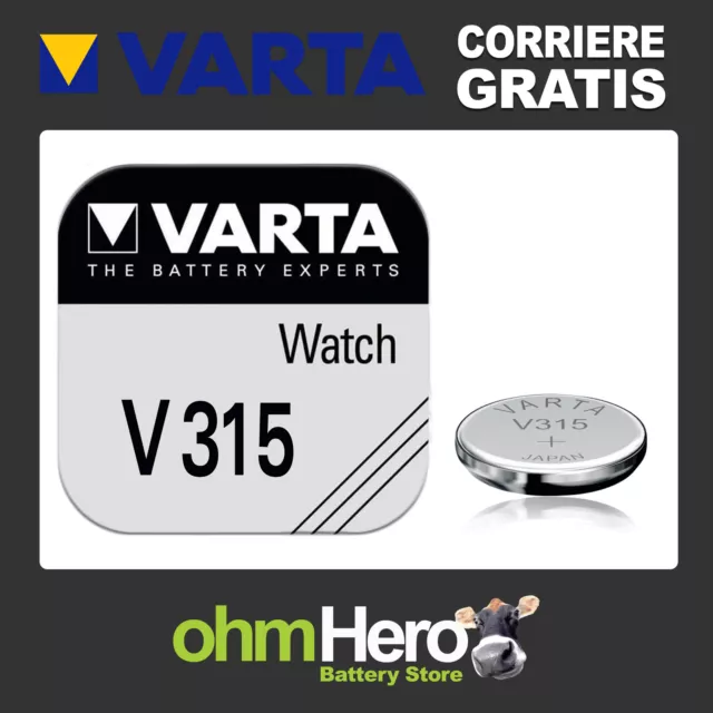 315 VARTA V315 Batteria a Bottone SR67 SR716 280-56 SB-AT HA Pila