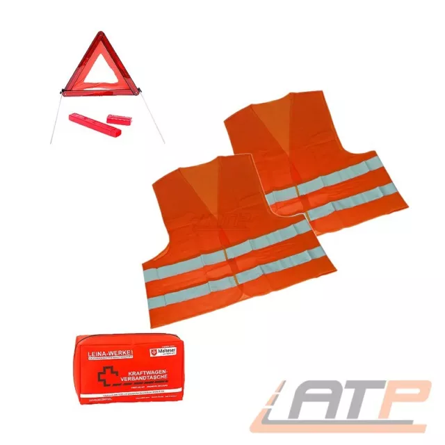 Set Sicurezza 4 Pezzi Austria Borsa Fascia Triangolo Avvertimento Primo Soccorso