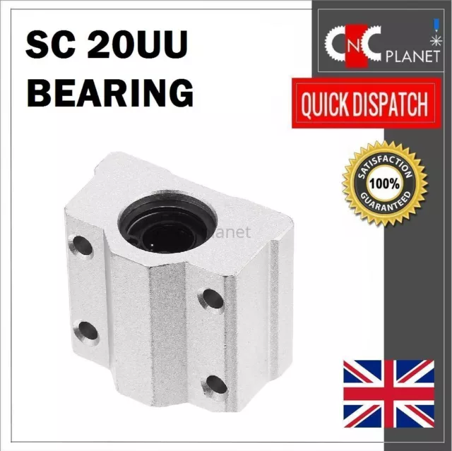 Sc20Uu Linear Motion 20Mm Shaft Sliding Bearing Block 20Mm Bore Scs20Uu Uk Fast 3