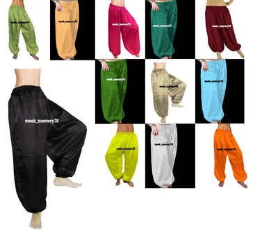 Avoria Raso Harem Ventre Danza Costumi Yoga Pantalone Alto Split ALADDIN Largo S18-2 