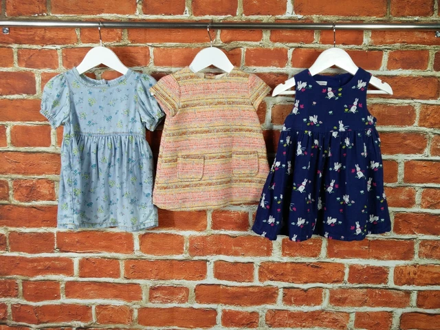 Baby Girls Bundle Age 9-12 Months John Lewis Next Zara Pinafore Dress Party 80Cm