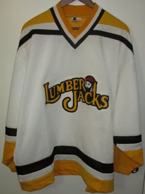 Medium Mens Cleveland Lumberjacks jersey SP black hockey defunct