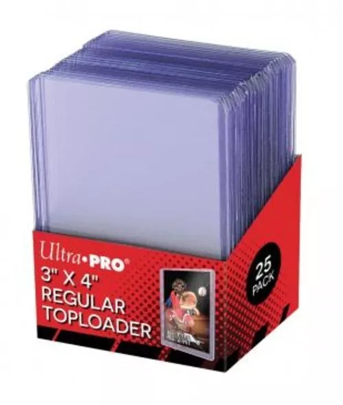 Ultra PRO Top Loaders REGULAR 35pt 3x4 Toploaders 25, 50, 100, 200, 500, 1000