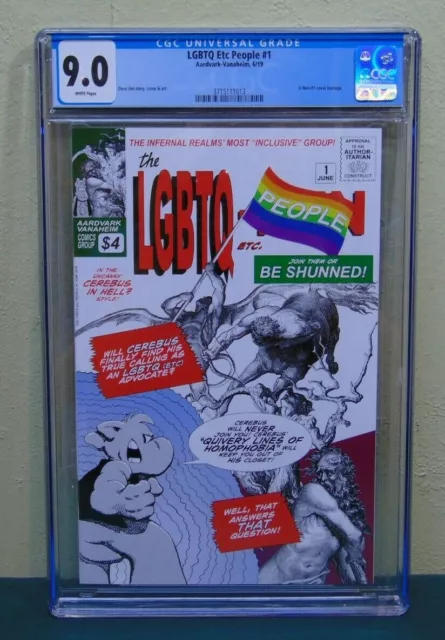 LGBTQ Etc People #1 Aardvark-Vanaheim Comics June 2019 CGC 9.0 Dave Sim Cerebus!