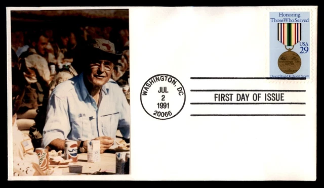 Mayfairstamps US FDC 1991 Medal Desert Shield Desert Storm Veteran First Day Cov