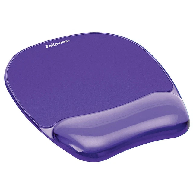 FELLOWES 91441 Mousepad w/Wrist Support,Purple