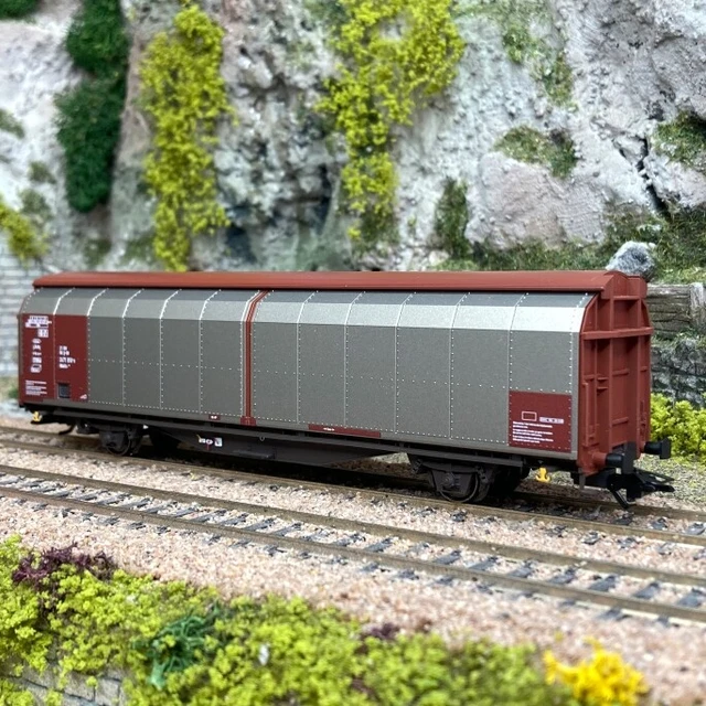 Wagon à parois coulissants de grande capacité AUDI de la DB (échelle