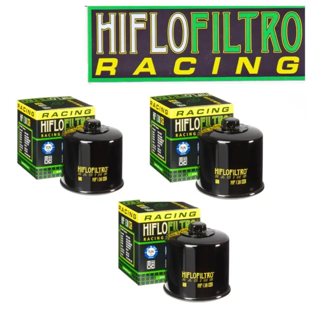 SUZUKI RACING 3 ÖLFILTER HF138RC Hiflo RACING OELFILTER mit Bohrung 17mm HF 138