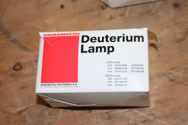 NEW FACTORY PACKAGING- Hamamatsu   Deuterium Lamp Bulb  200213