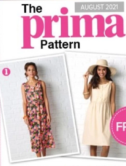 SUPER SIMPLE SUMMER SLEEVELESS DRESS Prima Sewing Pattern 6 8 10 12 14 16 18 20