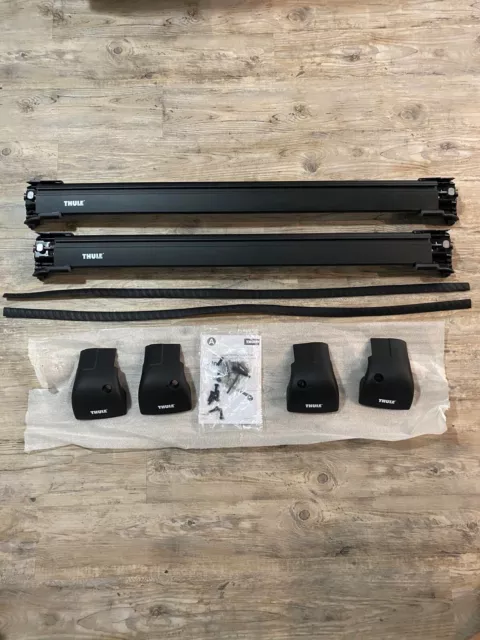 Thule AeroBlade Edge Bars 7601B & 7602B + Lock/Key Set! _ (639.90$ Retail Value)