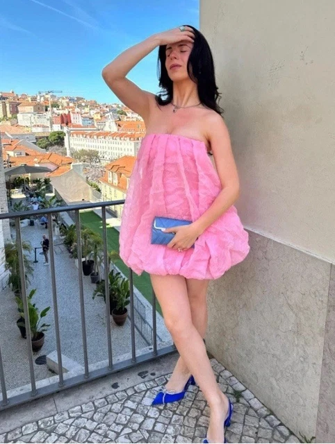 zara pink dress organza Halter Dress Pink Organza Dress Zara Cheap Mini Organza Dress Zara Shop
