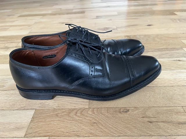 ALLEN EDMONDS CLIFTON MENS DRESS SHOE SIZE 10D BLACK LEATHER CAP TOE VGC Allen Edmonds Strand Cap-toe Oxford Dress Shoe with Dainite  main image 3