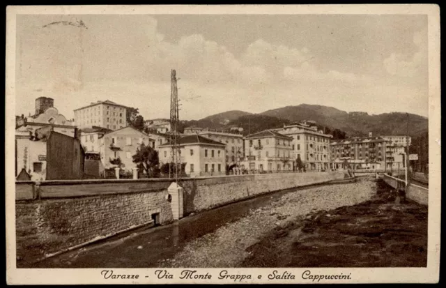 cartolina VARAZZE via monte grappa e salita cappuccini