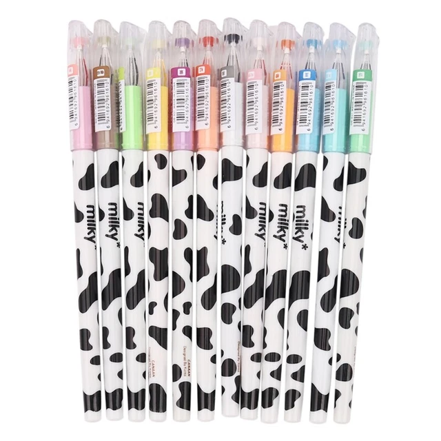12 Stueck Gelstift Kleine Milchkuhschreiber Schule Briefpapier Kleinigkeite5518