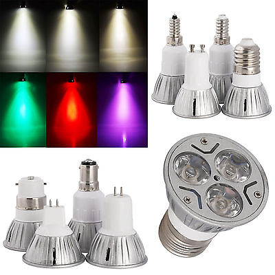 Ultra Lumineux 3W LED Spot Epistar Ampoule B22 E27 GU10 MR16 GU5.3 B15 E14 Lampe