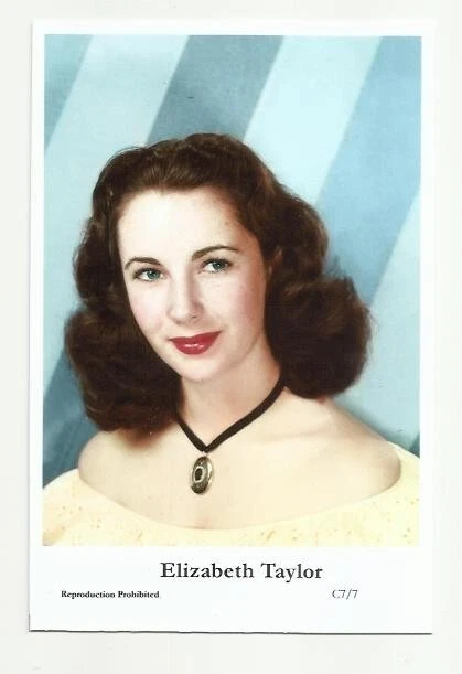 (Bx28) Elizabeth Taylor Swiftsure Photo Postcard (C7/7) Filmstar Pin Up Glamor