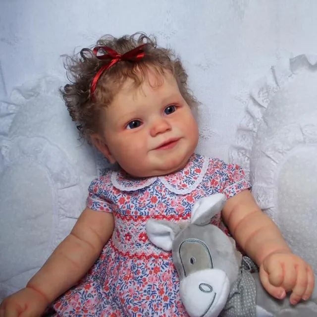 24 in Handmade Reborn Baby Dolls Vinyl Silicone Newborn Doll Lifelike Girls DOLL