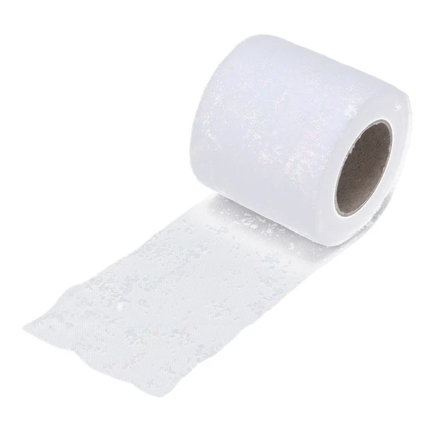 (Bleach)Glitter Tulle Rolls Tulle Rolls Light Fastness For Party Decoration For