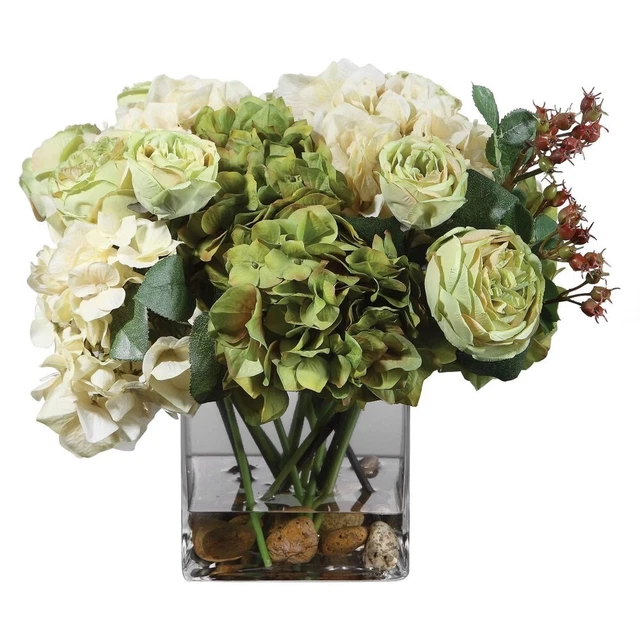Mannamead - 15 inch Hydrangea Bouquet - Decor - General - 208-BEL-3314777 -