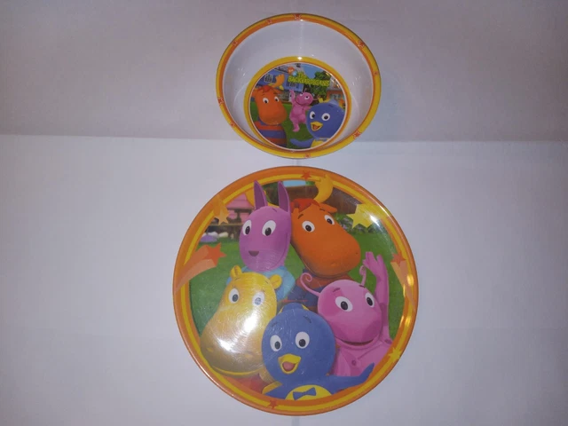 NICK JR. THE Backyardigans Melamine Plastic Bowl and Plate 2005 Zak ...