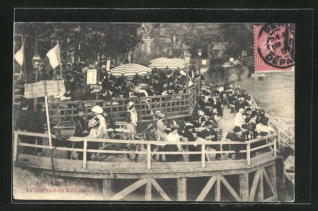 CPA Joinville-le-Pont, La Terrasse du Bal Convert 1907