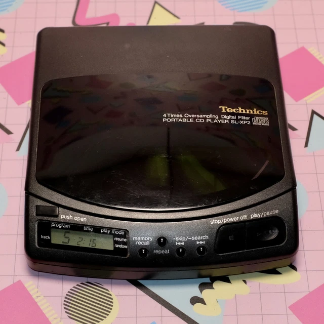 TECHNICS PORTABLE CD Player SLXP2 Full Working Order With Mains & Car