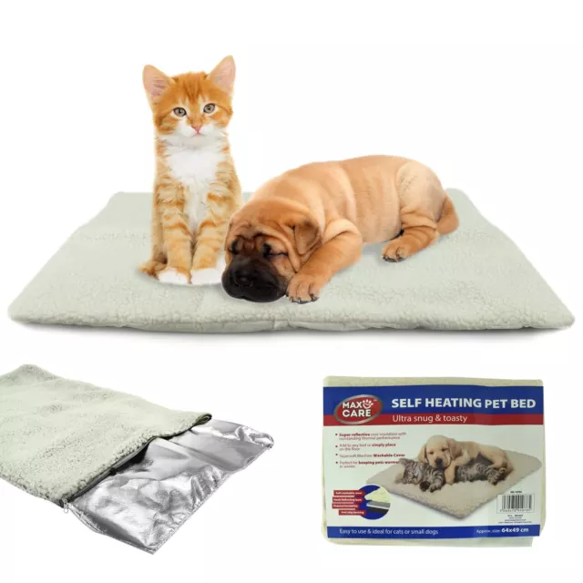 Self Heating Cat Dog Bed Cushion Rug Mattress Thermal Pet Bed Rug Super Soft