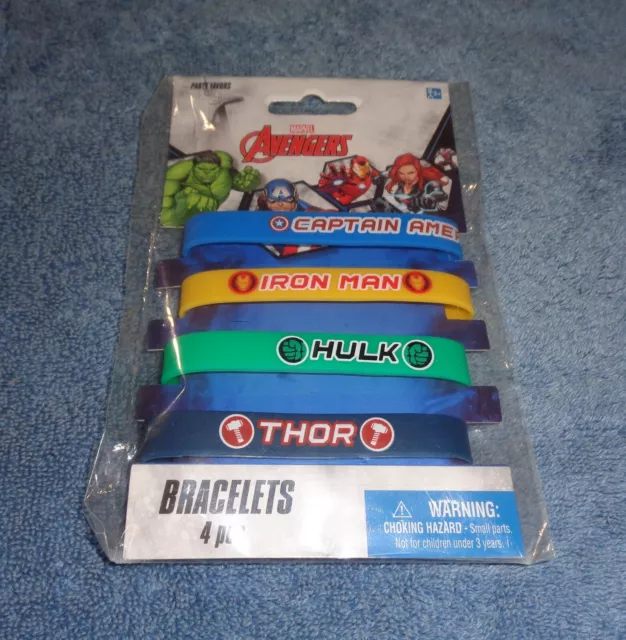Kids Marvel Avengers Bracelets 4 pcs