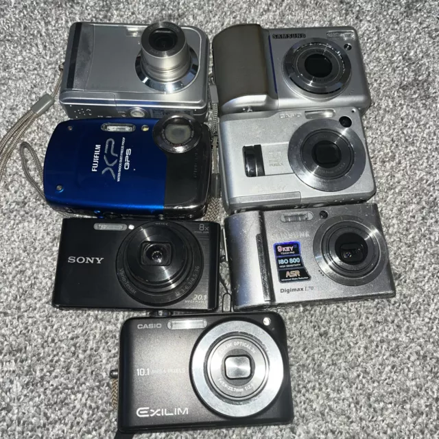 Digital Camera Job Lot Fujifilm Sony Samsung Casio Vivitar