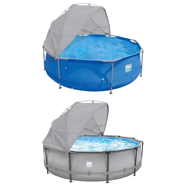 Tetto parasole Happy People per piscina con telaio in acciaio 360x175x125 cm Happy People