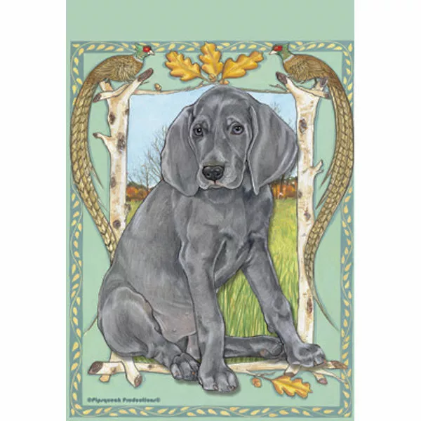 Weimaraner Decorative Flag