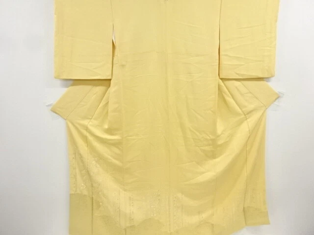 6764738: Japanese Kimono / Vintage Iro-Tomesode / Juko Ori / Embroidery / Flower