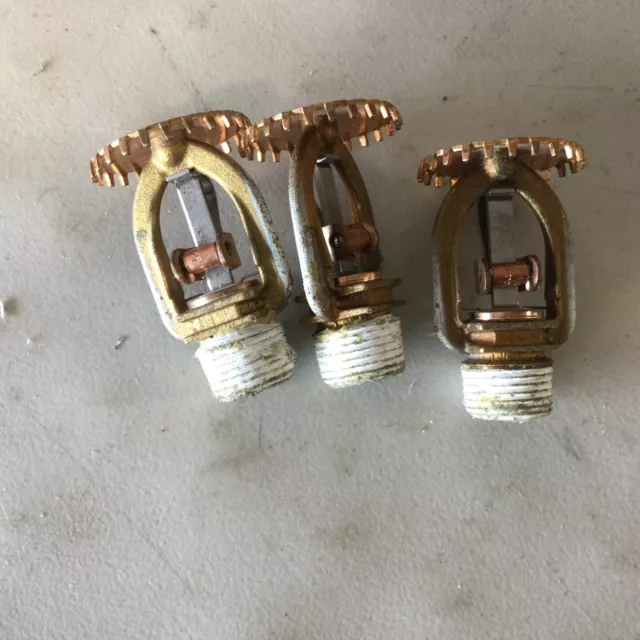 Lot 3, Used Tyco TY3111  Fire Sprinkler Head, 212F, 100C. Free Shipping!