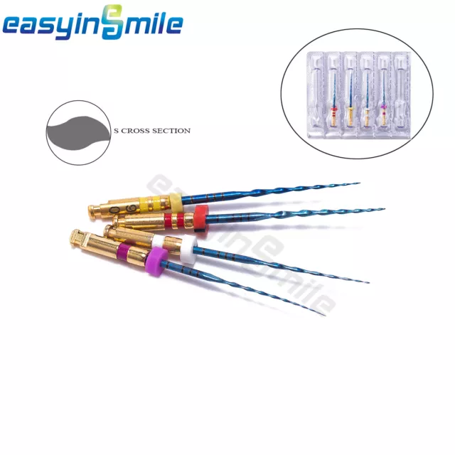 EASYINSMILE Dental Endo Files Rotary Root Canal X-TWO S Treatment NITI Files【US】