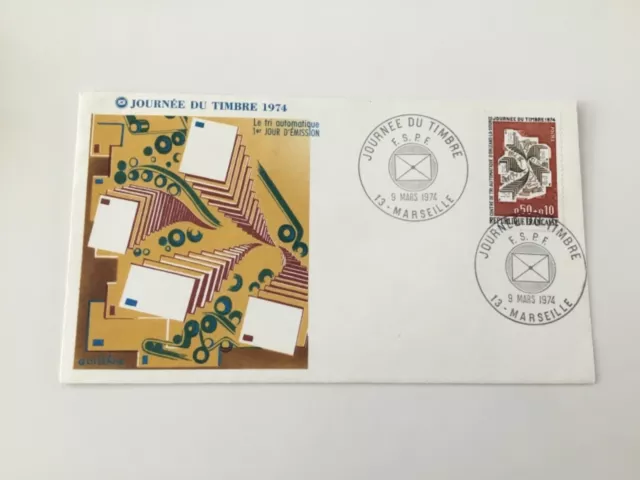 Enveloppe 1er Jour - Journée du timbre 1974