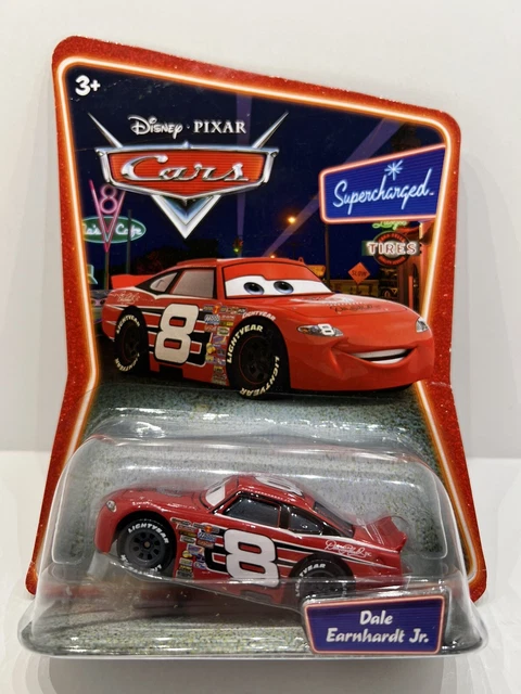 DISNEY PIXAR CARS Dale Earnhardt Jr #8 Supercharged Mattel Die-Cast Toy
