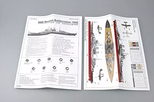 Trumpeter 1:700 - Modellino Nave da Guerra HMS Renown 1942 (TRU05764) - NUOVO 3