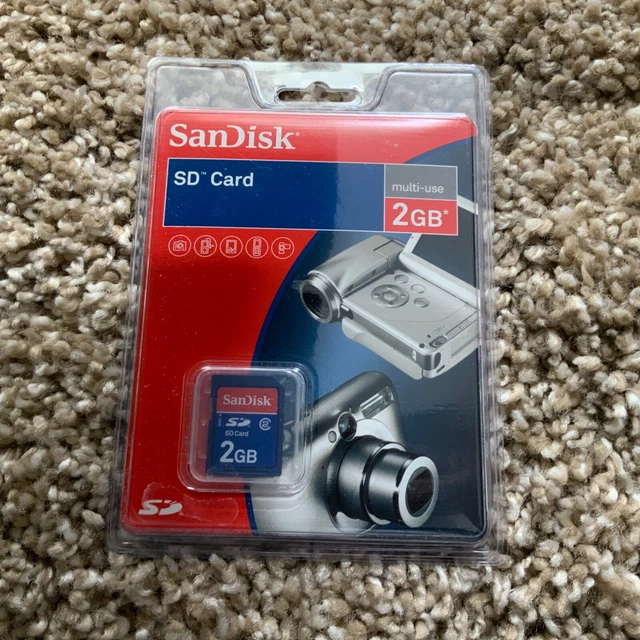 Tarjeta SD SanDisk de 2 GB - SDSDB-2048-AW11 totalmente nueva