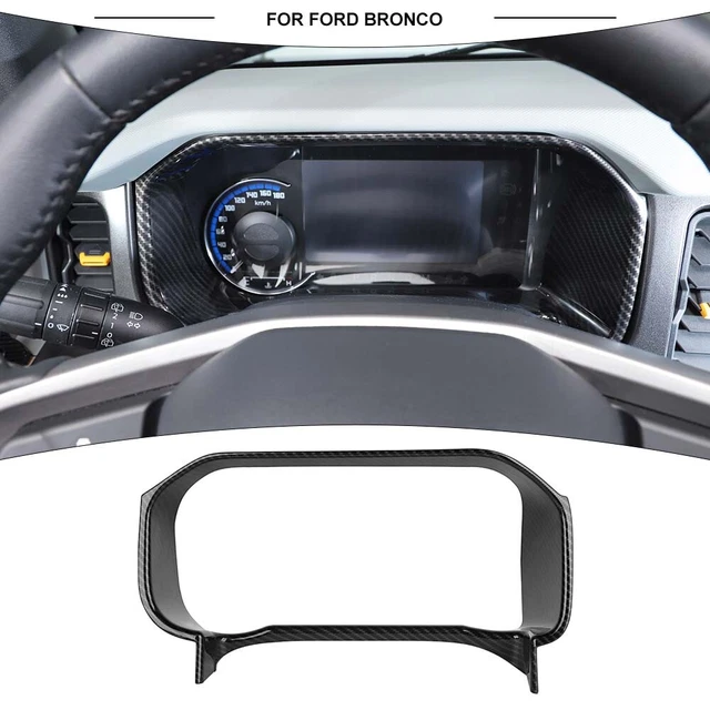 CARBON FIBER DASHBOARD Instrument Panel Decor Cover Trim for Ford