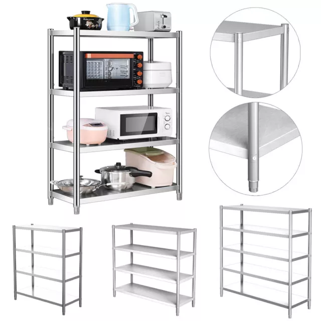 Stainless Steel Kitchen Unit Racks Heavy Duty Storage Commercial Shelf Catering 2