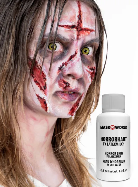 Halloween Make-Up Horrorhaut - Flüssige Latexmilch für professionelles