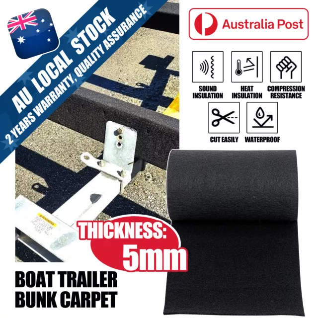 Boat Trailer Bunk Carpet - 157" x 30cm Outdoor Polyester Marine Bunk Carpet
