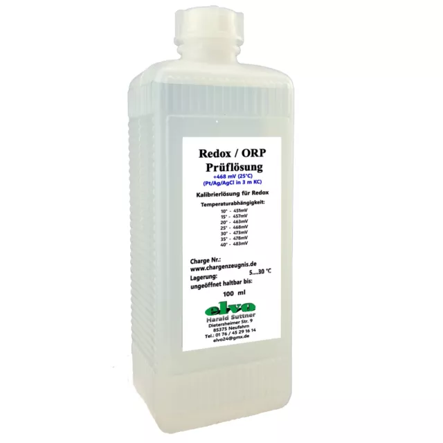 Redox ORP 468mV Kalibrierlösung Pufferlösung (100ml Flasche)