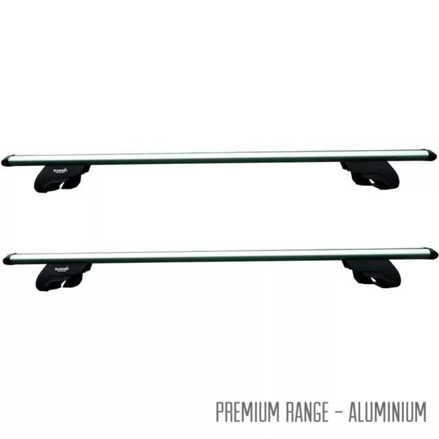 Locking Aero 75kg Car Roof Rail Cross Bars for Skoda Superb Combi & Estate 2009+