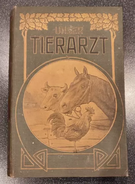 Unser Tierarzt, von Heinr. Schmidt-Hoffmann, antiquarisches Buch um 1900