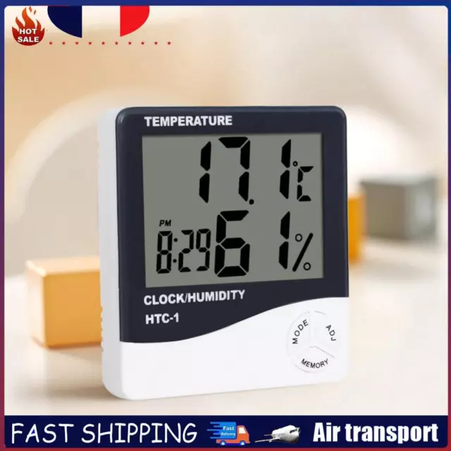 Digital Humidity Meter LCD Display Temperature Gauge Portable for Indoor Outdoor