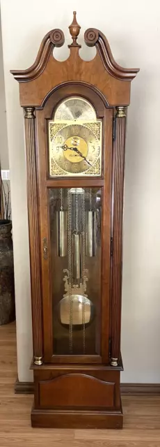 Howard Miller Grandfather Clock Lafayette Model 610-277 Moon Dial 81.5”H