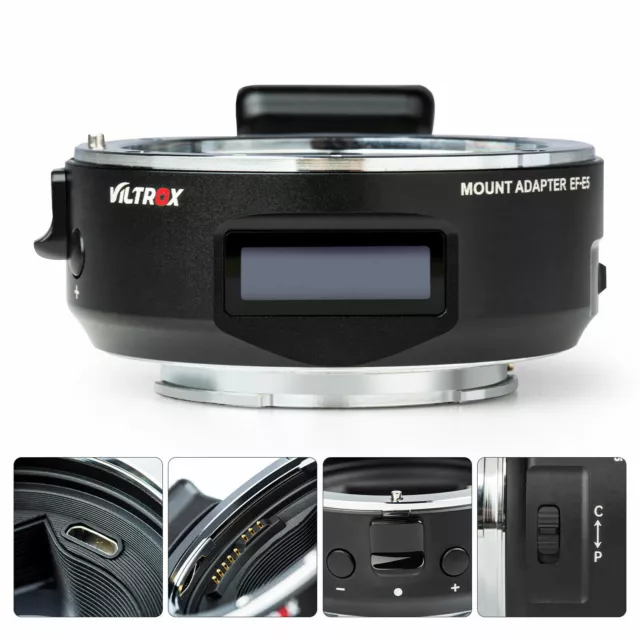 Viltrox EF-E5 AF Lens Adapter Ring for EF EF-S Lens to Sony E A6500 A7R2 Camera